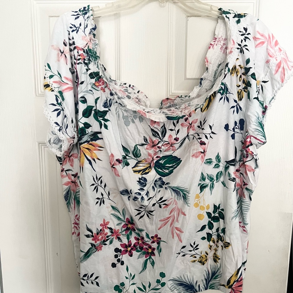Joe Fresh Multicolor Floral Top - Picture 11 of 11